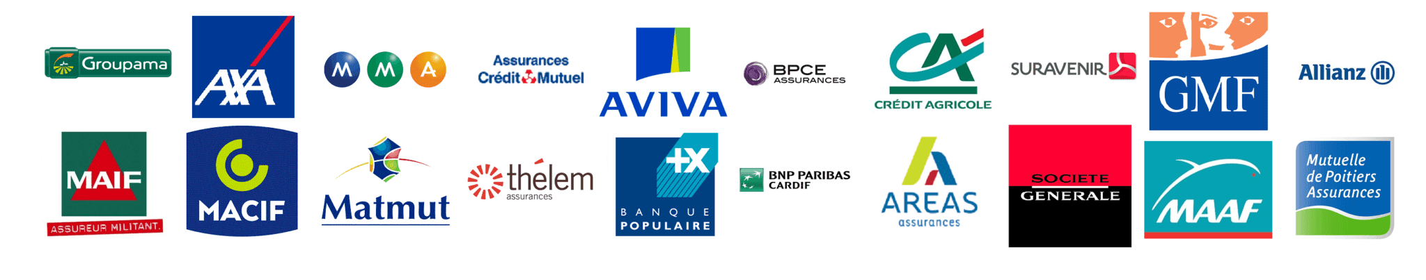 Compagnies d'assurance partenaires